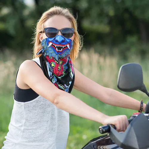 Vista 3 de Bandana para hombre Pañuelo para la cabeza con estampado multiusos que absorbe la humedad