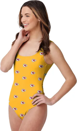 Vista 30 de FOCO Traje de baño de una pieza con logotipo del equipo de la NFL para mujer