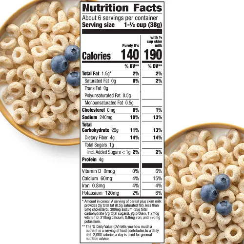 Vista 3 de Cascadian Farm Organic Purely O's Cereal, cajas de 8.6 onzas (paquete de 4)