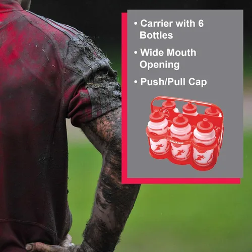 Vista 2 de Cramer Big Mouth Squeeze - Botellas de agua de boca ancha sin fugas, sin BPA, para deportes de equipo, fútbol, lacrosse, hockey, fútbol, botellas