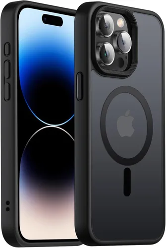 Vista 53 de Funda magnética fuerte para iPhone 12 Pro Max [Protección de grado militar de 10 pies] Compatible con MagSafe, funda protectora a prueba de golpes