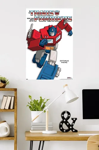 Vista 12 de Hasbro Transformers - Póster de pared Optimus Prime Feature Series, 22.4 pulgadas de largo x 14.7 pulgadas de ancho, versión enmarcada de madera