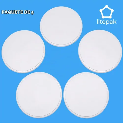 Vista 6 de Litepak Paquete de 5 protectores de pomo de puerta Parachoques de puerta de 3 pulgadas, protector de pomo de puerta autoadhesivo de plástico que