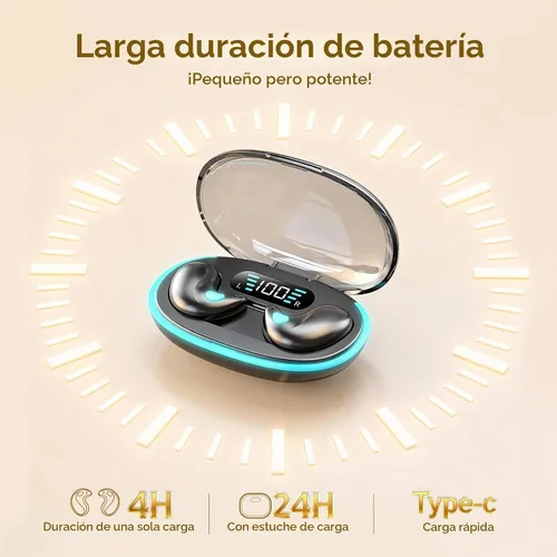 Vista 7 de Auriculares invisibles Bluetooth para dormir inalámbricos pequeños con cancelación de ruido, auriculares planos para dormir de lado, impermeables