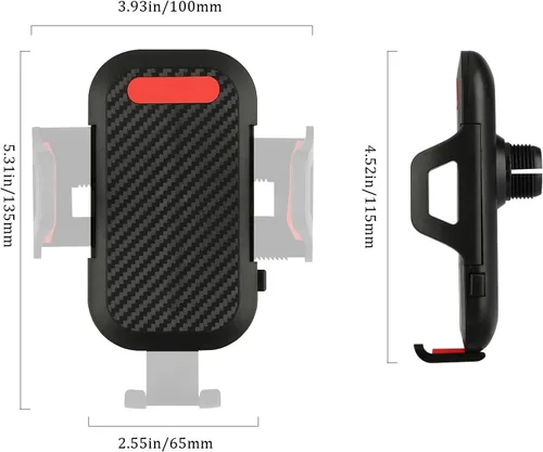Vista 7 de Soporte de soporte para parabrisas de coche de 360 ° para iPhone, teléfono celular, GPS, cuello de cisne flexible, brazo largo, estabilizador