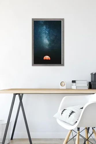 Vista 6 de Trends International Póster de pared Under The Stars, 14.725 x 22.375 pulgadas, versión enmarcada de madera de granero