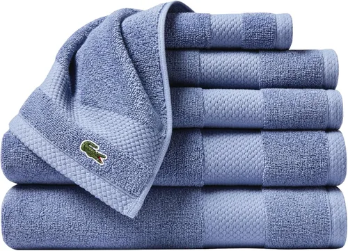 Vista 49 de Lacoste Heritage - Sábana de baño de 100 % algodón Supima, aloe, 35" x 70", altamente absorbente y de secado rápido, toalla de baño súper suave