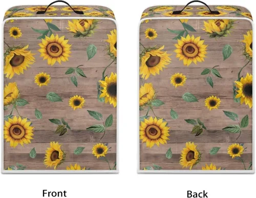 Vista 120 de Funda para cafetera, poliéster, azul, se adapta a la mayoría de máquinas de café estándar, protector resistente al polvo, huellas dactilares Playa