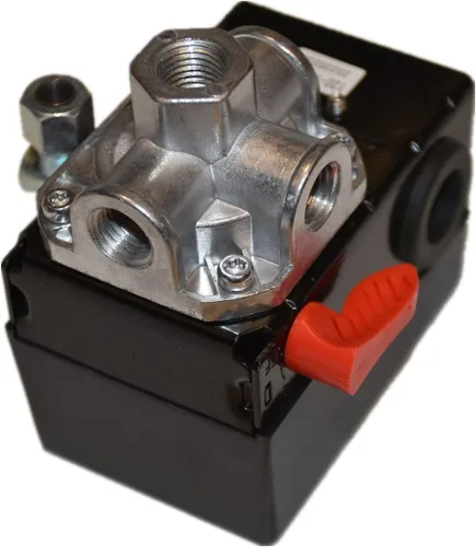 Vista 4 de XIAOWEI Z-AC-0746 / AC-0746 Interruptor de presión para cable Porter 135/110 PSI 4 puertos 24amp