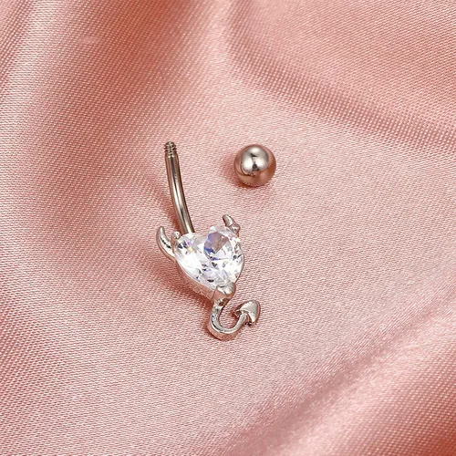 Vista 7 de Piercing para ombligo para mujer, redondos, para ombligo, búho, ombligo, para niñas