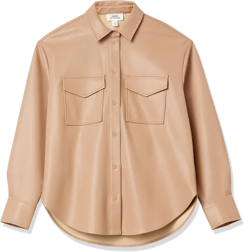 Vista 7 de The Drop Chaqueta larga de piel sintética Lisadnyc para mujer