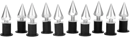 Vista 4 de Pico de pantalla de viento, tornillos M5 para parabrisas para modificación de motocicleta, plateado