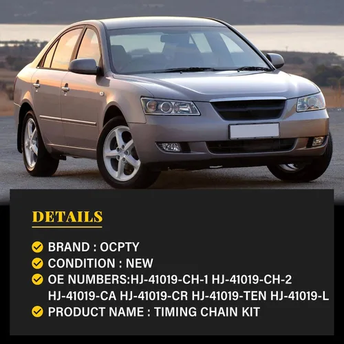 Vista 4 de OCPTY Kit de cadena de distribución compatible con Hyundai 2006-2007 para Sonata; 2010-2013 para Kia Forte/Forte Koup