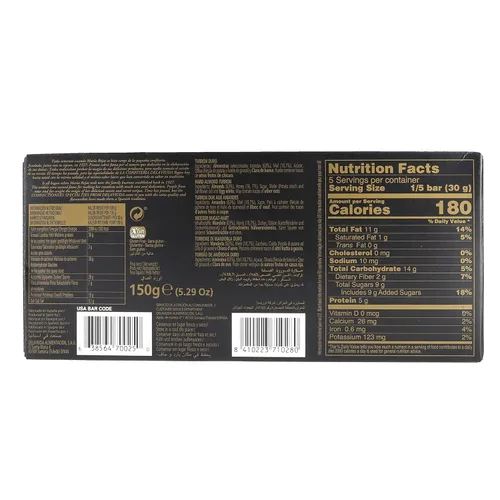 Vista 3 de Delaviuda Turrón de almendras crujientes Turron Duro 5.29 oz (3 unidades)