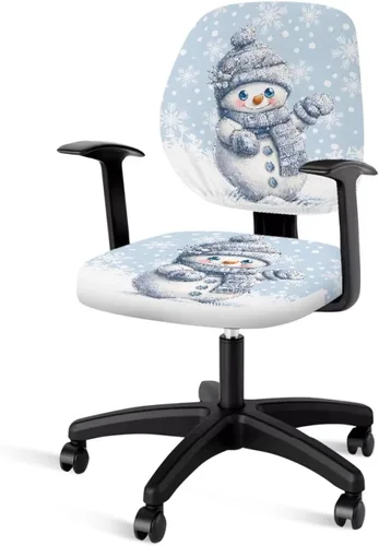 Vista 41 de Funda para silla de oficina, con temática de playa, funda elástica para silla de oficina, funda elástica de 2 piezas, funda para silla