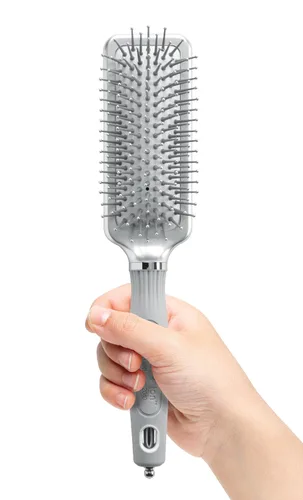 Vista 2 de Olivia Garden Cepillo de pelo Ceramic + Ion XL Pro Paddle Plateado