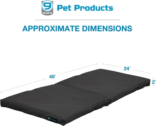 Vista 5 de Blue-9 Pet Products Restore+ Cama doble para perro, duradera, resistente al agua y diseño lavable, 24 x 48 pulgadas