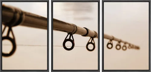 Vista 140 de wall26 Lienzo enmarcado para pared, juego de arte de fila de palmeras de California y cielo azul, naturaleza, vida silvestre, fotografía, realismo