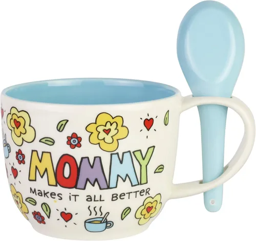Vista 2 de Our Name is Mud Mommy Makes it all Better - Juego de taza y cuchara, 24 onzas, multicolor