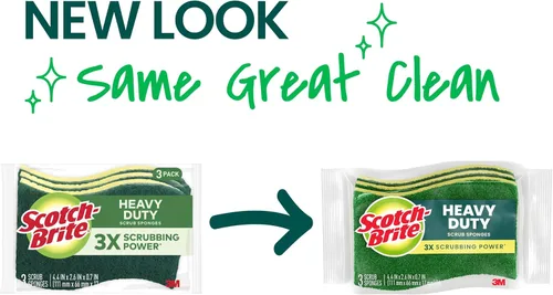 Vista 2 de Scotch-Brite - Esponja resistente para restregar, 12 esponjas de cocina, diseñada para desastres difíciles en la cocina, dura 3 veces más*, mejor