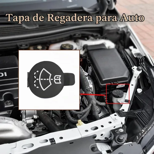 Vista 6 de Tapa de botella de limpiaparabrisas de automóvil, tapa de botella de tanque de depósito de líquido lavaparabrisas, tapa de repuesto de botella