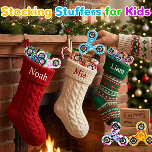Vista 8 de SCIONE Paquete de 24 juguetes giratorios para la ansiedad, juguetes para aliviar el estrés, regalos de fiesta para niños y adultos, cumpleaños