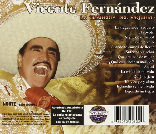 Vista 2 de Vicente Fernandez La Tragedia del Vaquero