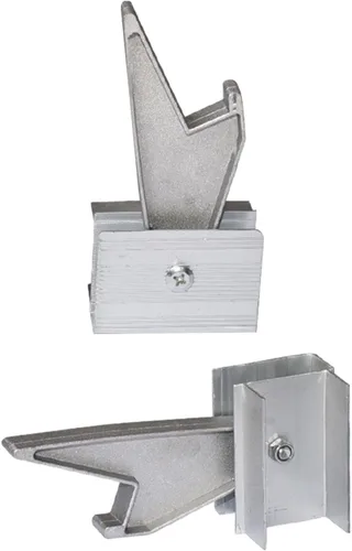 Vista 5 de KLKCMS 2 cerraduras de escalera de extensión de aluminio, kit de bloqueo de peldaño de repuesto, piezas de escalera de extensión, accesorios