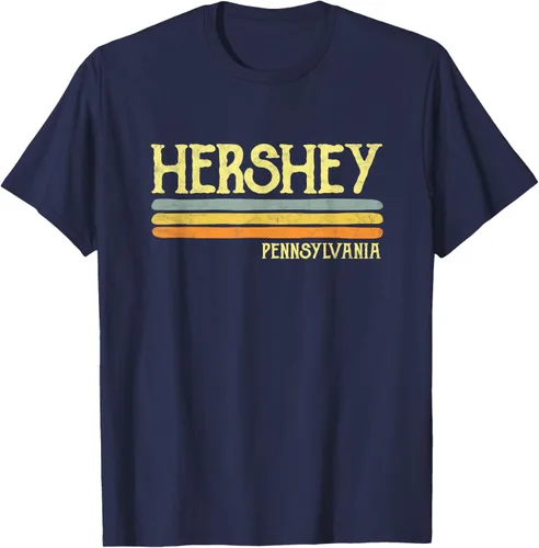 Vista 68 de Camiseta vintage de regalo de recuerdo de Hershey Pennsylvania PA, Negro, S