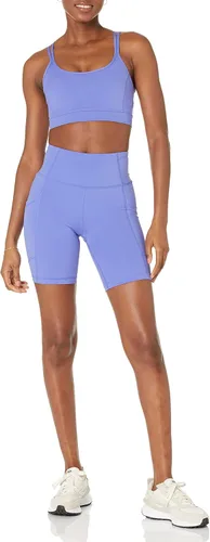 Vista 4 de Tienda Essentials Pantalones cortos de ciclismo Active Sculpt de tiro alto 7 con bolsillos para mujer