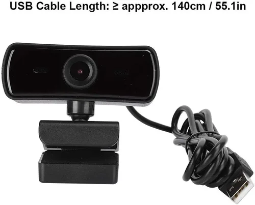 Vista 8 de Cámara, cámara web USB, micrófono integrado, accesorio para computadora, enfoque automático, resolución 4K, lente HD de 2560 x 1440 para transmisión