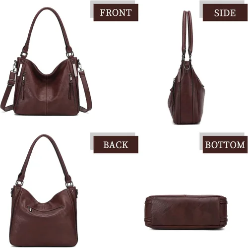 Vista 5 de Purses for Women Shoulder Handbags Hobo Bags Tote Bag