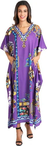 Vista 40 de Miss Lavish London - Kaftán largo para mujer - Kaftán de playa africano y kaftan moderno para fiesta y bodas 109-azul