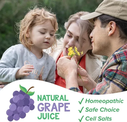 Vista 5 de Dr. Talbot's Medicina de alivio de alergias para niños, 4 onzas, incluye taza de dosificación, para 2 a 12 años, sabor natural a uva