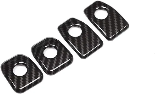 Vista 9 de YIWANG Adhesivo de fibra de carbono para puerta de coche, 4 unidades, para BMW X5 F15 2014 2015 2016 2017 2018, para BMW X6 F16 2015 2016 2017 2018