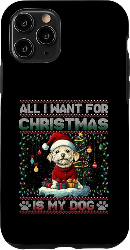 Vista 29 de Maltese Christmas Tree Lights Decorations Dog Lover Xmas Case for iPhone 17