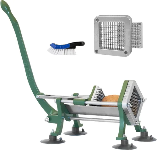 Vista 10 de Set combinado completo para restaurante de cortadora de papas fritas y camotes comercial Tiger Chef, resistente y de alta calidad, con ventosas
