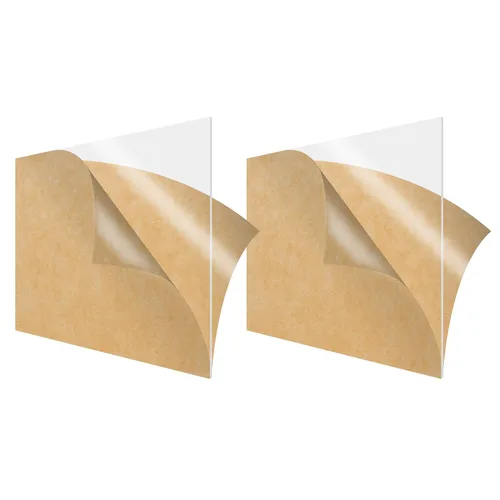 Vista 11 de Hoja de acrílico 0.118 pulgadas, Grupo Square Panel, Plastic Plexi Glass Board with Protective Paper for Signs, DIY Display Projects, Craft