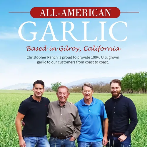Vista 3 de Christopher Ranch Ajo picado en aceite de oliva, fresco cultivado en California, listo para usar, calidad premium, sin gluten, apto para veganos