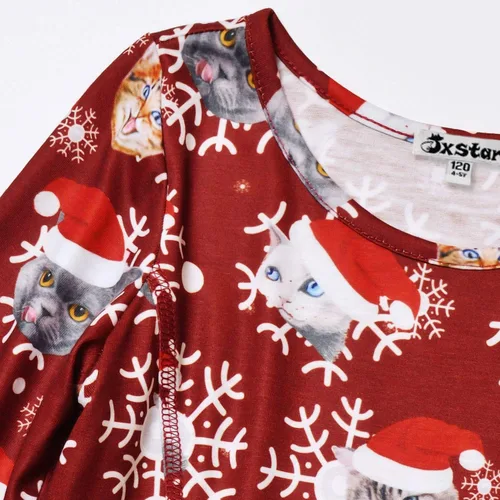 Vista 4 de Jxstar Vestidos de manga larga para niñas, ropa de otoño e invierno, vestido con vuelo