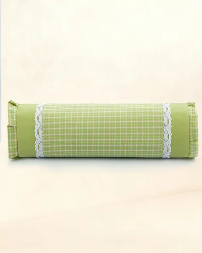 Vista 17 de Almohada cervical de trigo sarraceno para dormir, almohada ajustable para alivio del cuello con funda de almohada lavable, cojín cilíndrico redondo