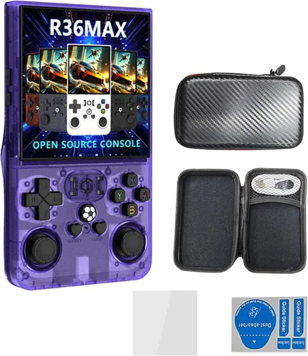 Vista 7 de R36MAX 4 pulgadas pantalla reproductor de juegos portátil 64 GB consola de vídeo 4000 mAh batería recargable consola reproductor de vídeo