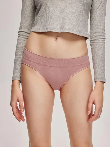 Vista 2 de SHENHE Ropa interior acanalada de 4 piezas para mujer, de tiro bajo, calzones hipster