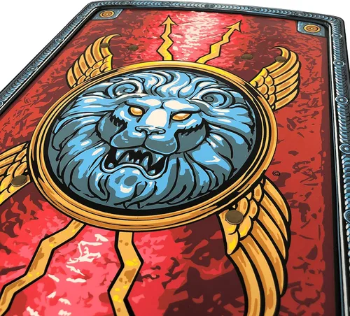 Vista 4 de Liontouch Escudo legionario romano Juguete histórico de espuma para jugar como soldado en la antigua Roma Armas seguras y armadura de batalla