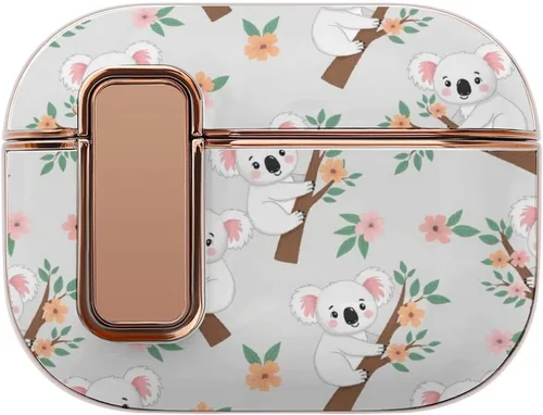 Vista 17 de Funda para auriculares compatible con Airpods Pro 2, funda de plástico, con bloqueo, protección a prueba de golpes