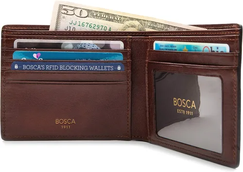 Vista 5 de Bosca Cartera ejecutiva para hombre en piel Dolce - RFID
