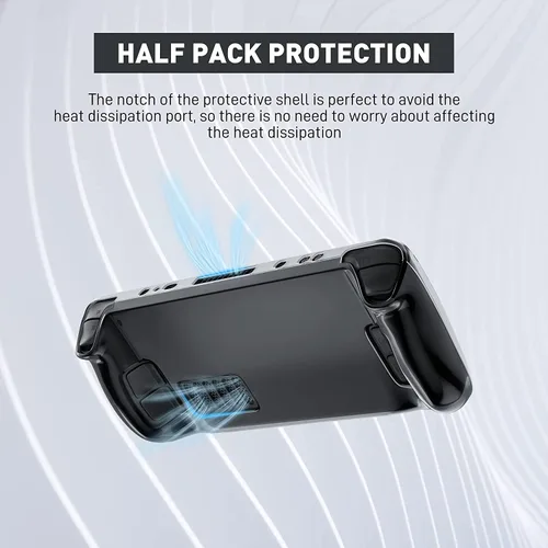 Vista 4 de Funda de transporte para cubierta de vapor, juego de accesorios 3 en 1 con cubierta de vapor, protector de silicona suave y funda de transporte