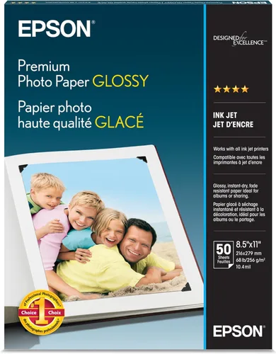Vista 12 de Papel para fotografía Epson de calidad prémium, brillante, Blanco