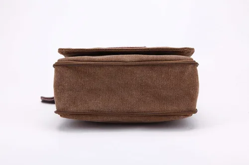 Vista 6 de Berchirly Pequeño bolso bandolera de cuero vintage de lona