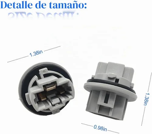 Vista 2 de zipelo Enchufe de socket de bombilla de luz de señal de giro frontal, 2 piezas, gris, repuesto OEM 90075-60060 compatible con muchos modelos